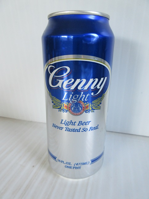 Genny Light - silver & blue - 'Never Tasted So Real' - 16oz